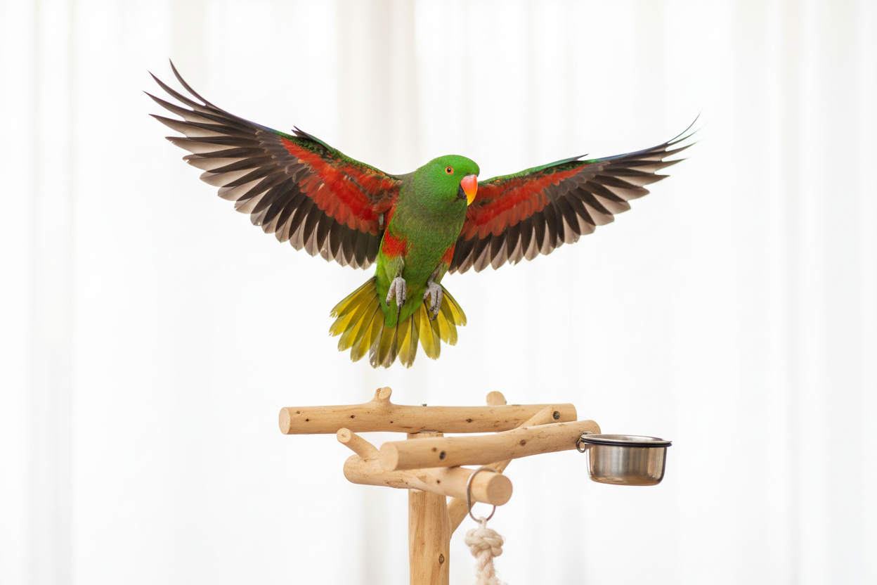 Male Eclectus Parrot - Accurate Colors